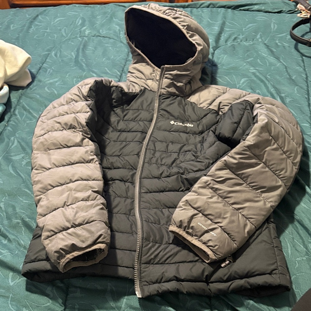 Columbia Kids' Black and Gray Puffer Jacket